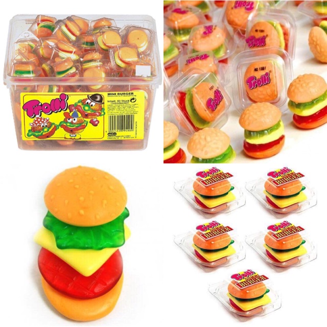 Kẹo Dẻo Trolli Burger Minis Của Đức Hộp 60 viên