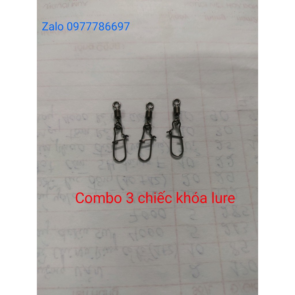 combo 3 chiếc khóa lure móc mồi