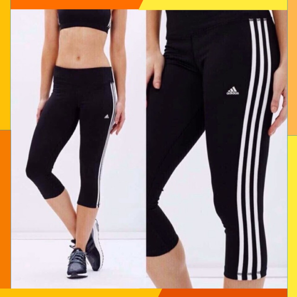 Quần Legging 3sọc thun trơn cho nữ năng động