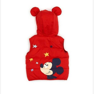 Áo khoác gile Next đỏ Mickey