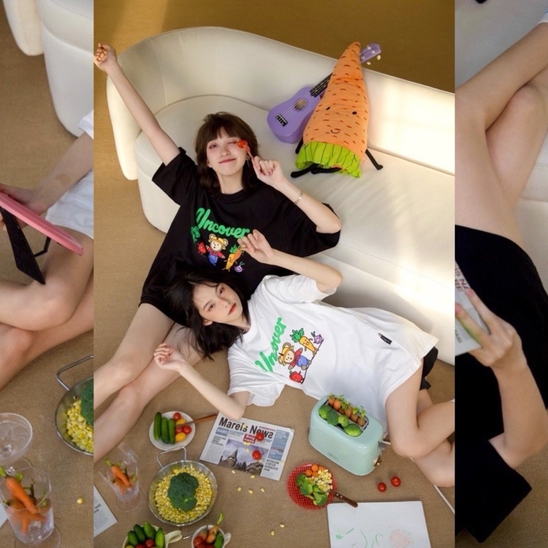 [Uncover Chính Hãng] Áo thun Rau Củ 🥦🌽🍅𝗨𝗡𝗖𝗢𝗩𝗘𝗥