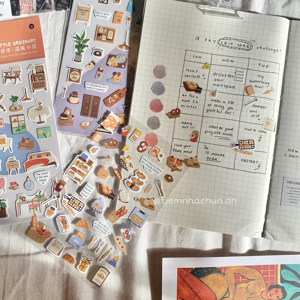 STICKER HÀN QUỐC LITTLE ORDINARY LIFE STYLE DECO BULLET JOURNAL  - Tiệm nhà Chun