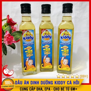Dầu Ăn Kiddy Dinh Dưỡng Cá Hồi Cho Trẻ (250ml) - Dầu Ăn Dặm DHA Cho Bé Yêu Thông Minh Vượt Trội - Date 5/2022