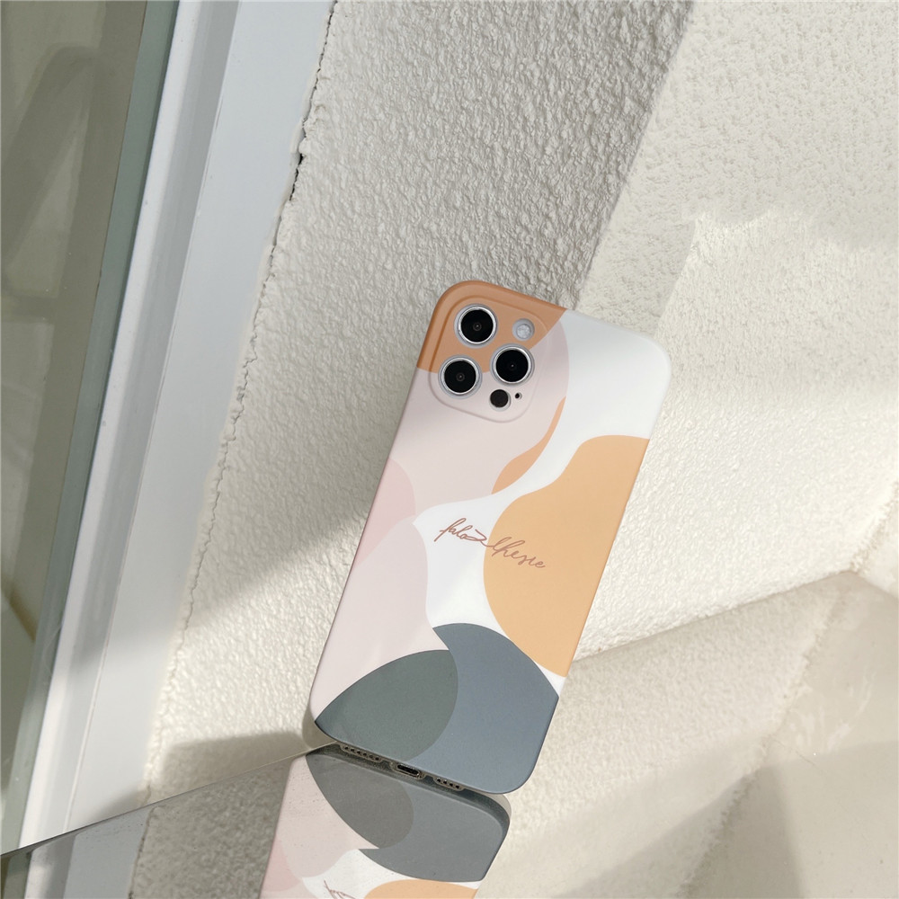 Ốp điện thoại IMD hình sơn dầu bảo vệ camera cho iPhone 12pro max 12mini 11Pro Max XS Max XR SE 2020 7 8 Plus | BigBuy360 - bigbuy360.vn