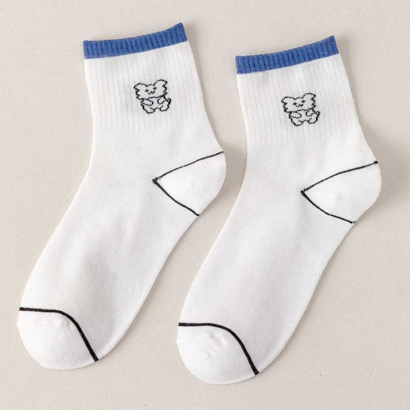 Vớ cotton mềm in hoạt hình đáng yêu cho nam và nữ