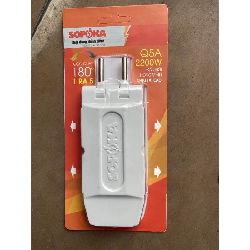 Ổ cắm chia 3 - chia 5 nhiều tư thế cắm hàng chính hãng SOPOKA