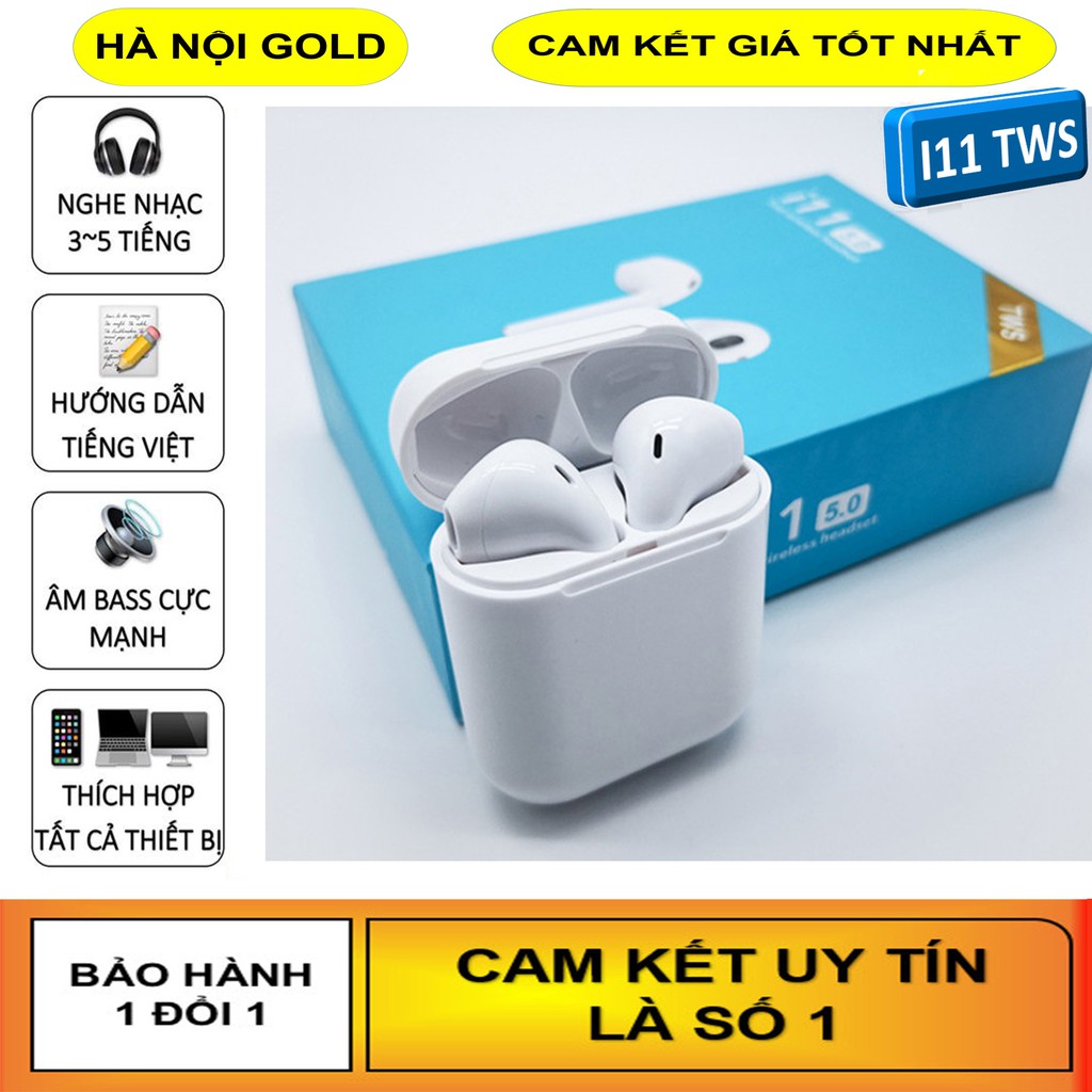 Tai nghe bluetooth, Tai Nghe Bluetooth i7S/i11TWS/i12TWS (Màu Trắng)- Tai Nghe i7S, Tai nghe i11, Ta