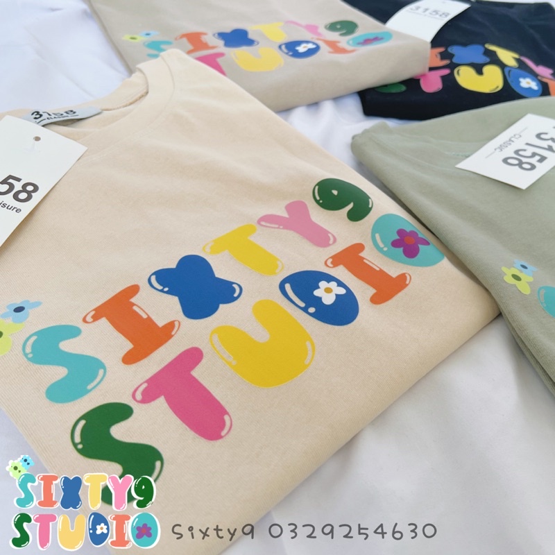 áo thun 3158 SIXTY9  FREESHIP  áo thun cotton nam nữ