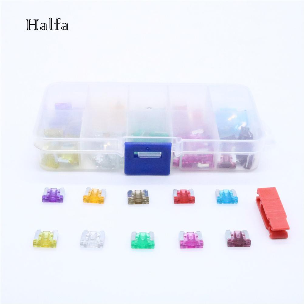 Hl HL HL HL☆Set 100 Cầu Chì Mini Cho Xe Hơi, Xe Tải