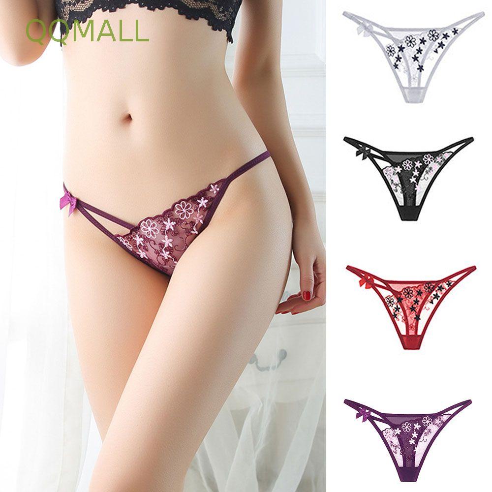 Quần Lót Ren Xuyên Thấu Lưng Thấp Nhiều Màu Sắc Cho Nữ