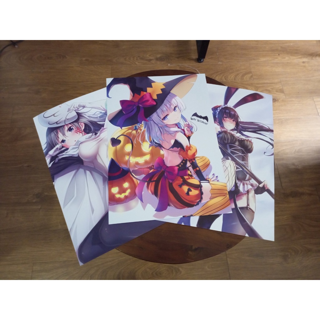 Tranh Poster Anime A3 A4 Đặt In theo yêu cầu – Tranh treo tường dán tường Anime Manga Light Novel by 2D Tộc Shop