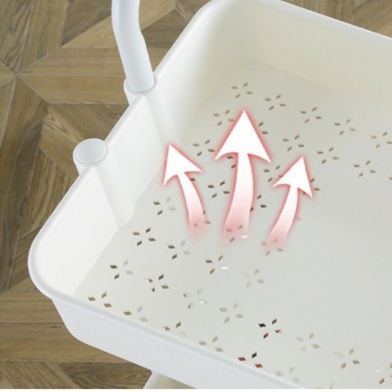 Kệ xe đẩy 3 tầng khung sắt