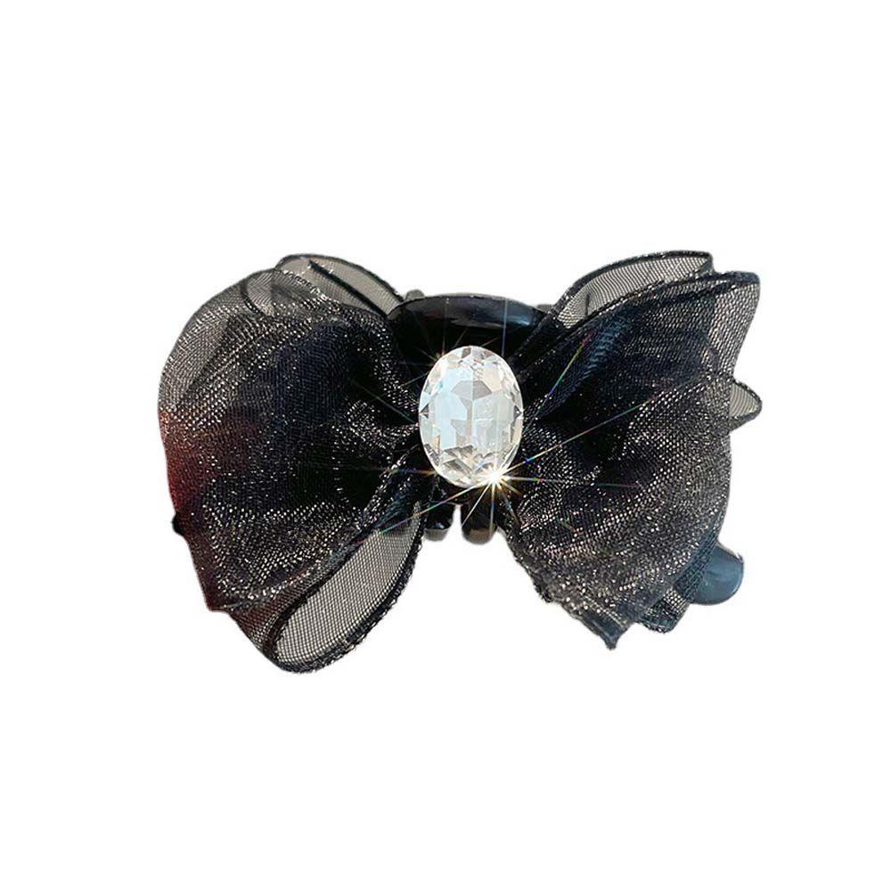 Vanes1 Nơ Cài Tóc Cô Gái Thanh Lịch Organza|Kẹp TóC HìNh Thỏ / GấU Dễ Thương Cho Nữ