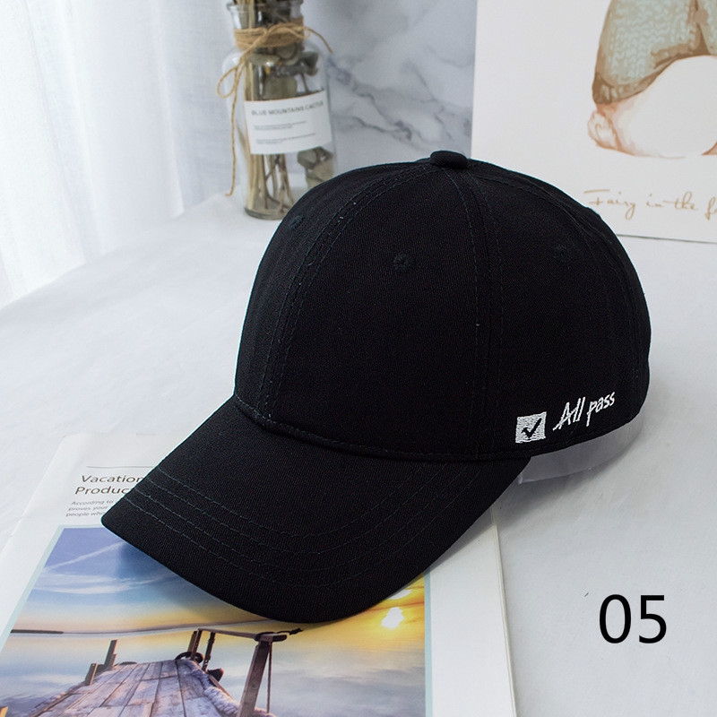 Nón Lưỡi Trai LINJW Thêu Chữ Đơn Giản Cho Cả Nam Và Nữ