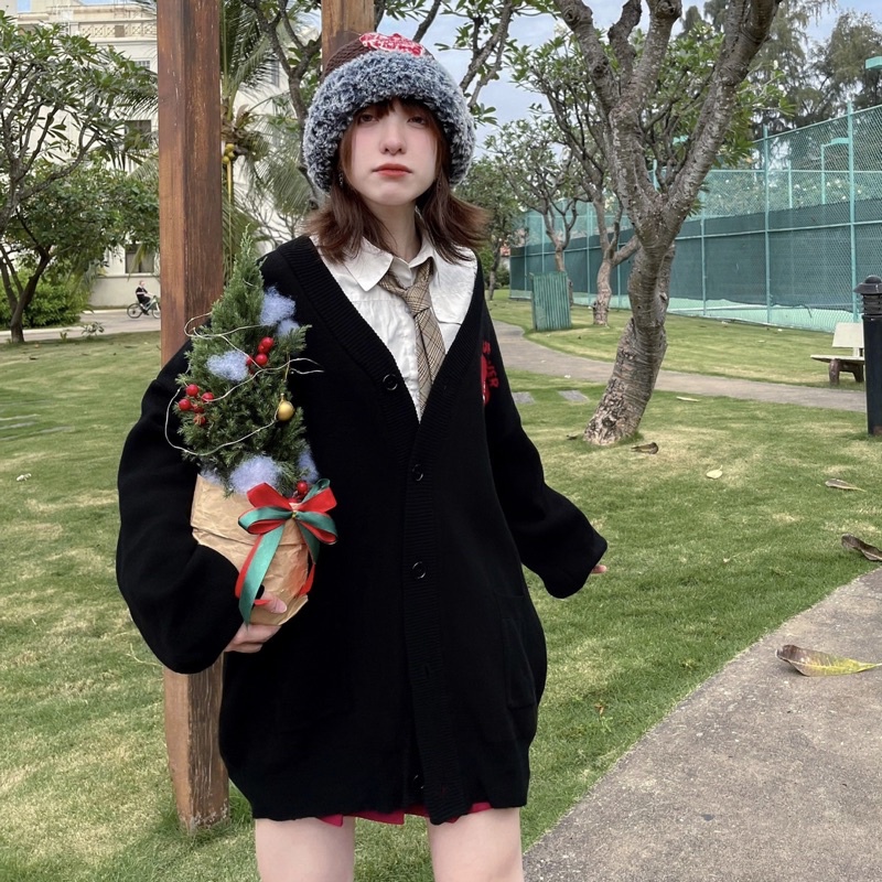 Áo Cardigan Hug Me ( Màu Đen ) | BigBuy360 - bigbuy360.vn