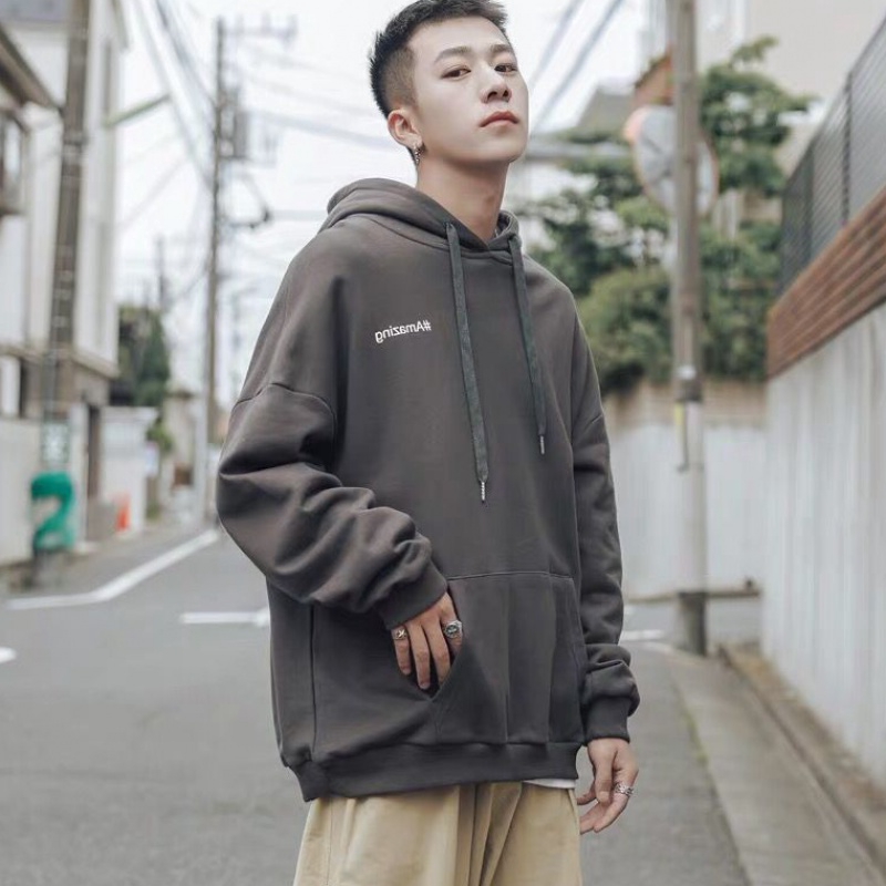 Áo hoodie dáng rộng in chữ phong cách Hip Hop thời trang thu đông 2019 dành cho nam | BigBuy360 - bigbuy360.vn