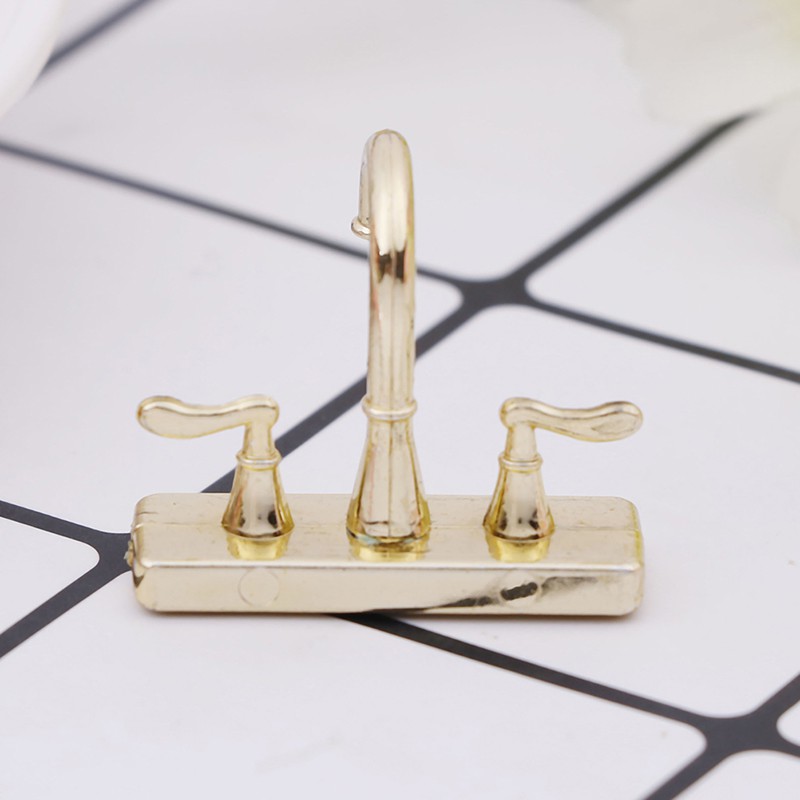 Vòi Nước Kép Tỉ Lệ 1 / 12 Trang Trí Nhà Búp Bê