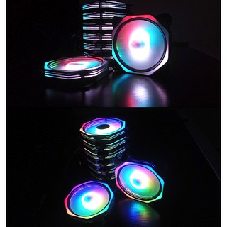 Quạt Coolmoon Led RGB V8 Plus