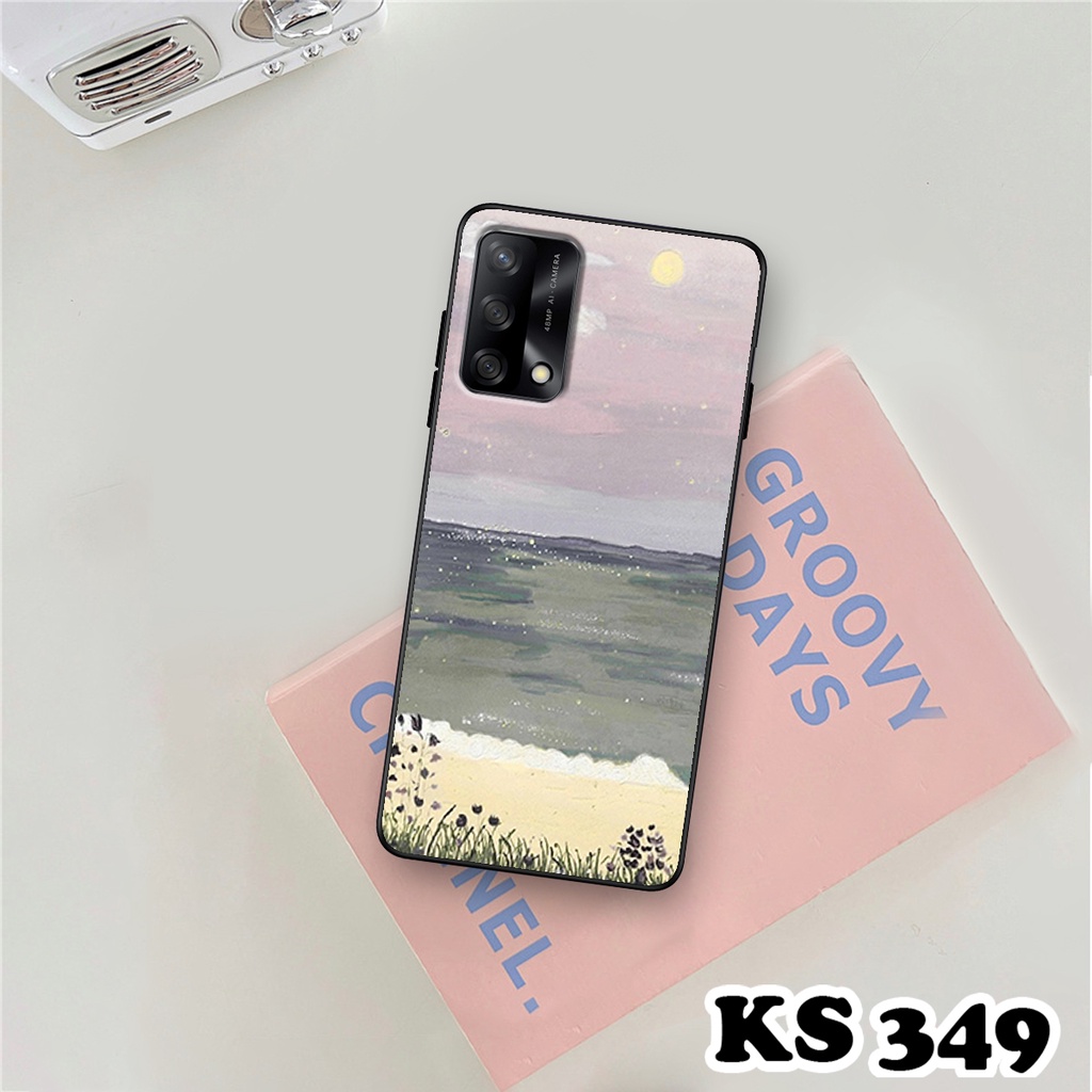 Ốp lưng Oppo A74 - Oppo A74 5G - Ốp in hình Cánh đồng hoa - Chất liệu TPU siêu bền