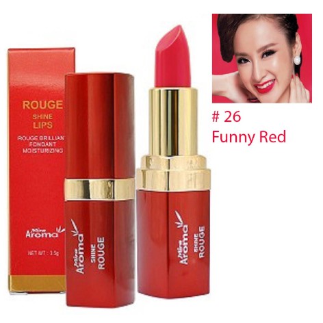 Son lì có dưỡng Mira Aroma Rouge Shinne Lips 3.5g | BigBuy360 - bigbuy360.vn