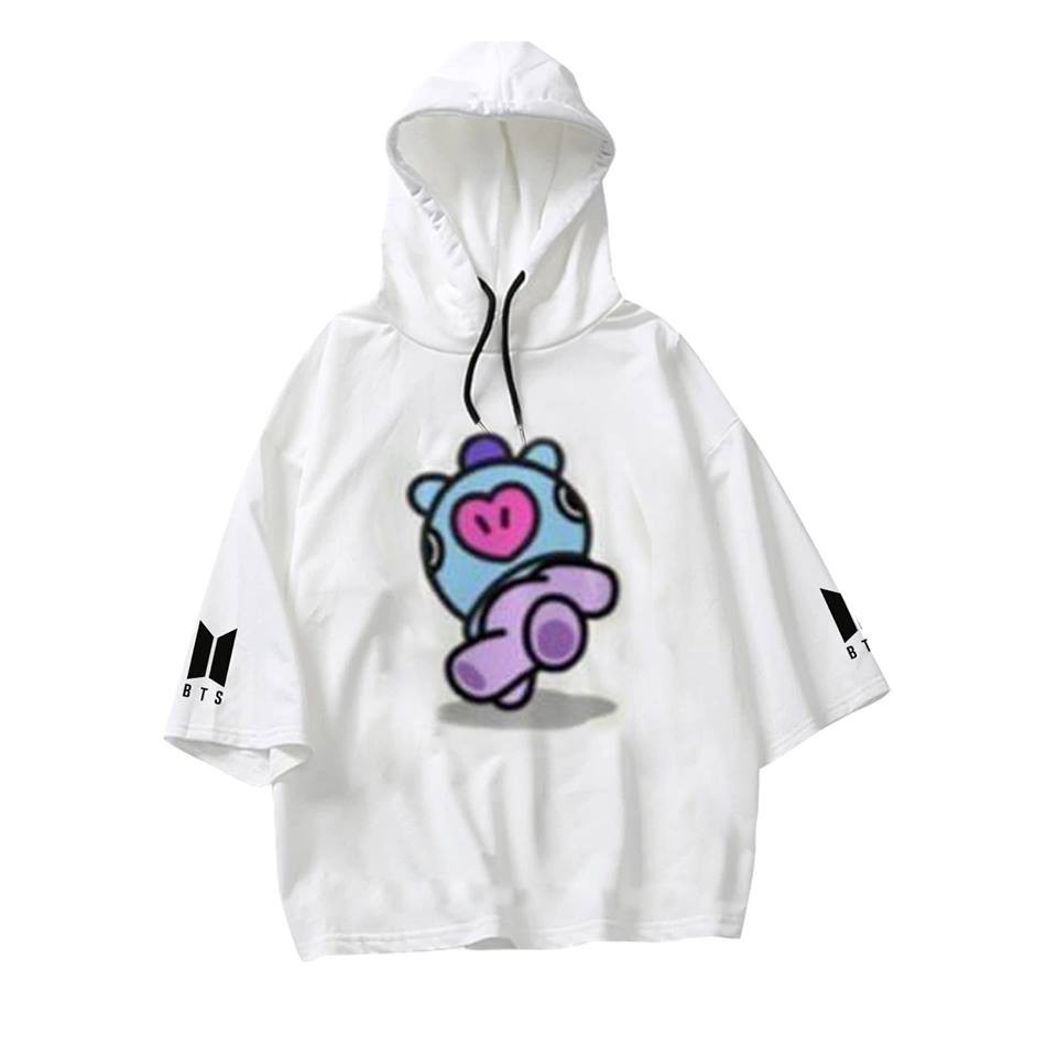 áo thun B T S, áo hoodie tay lỡ A R M Y