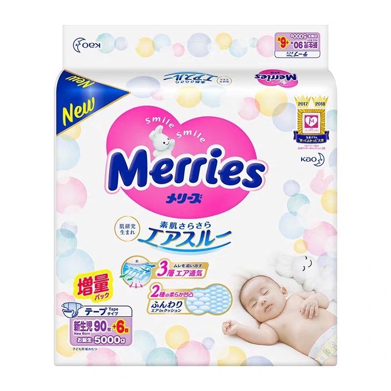 Bỉm Merries [ NHẬT BẢN ] Merries Nội Địa Nhật Chính Hãng Cộng Miếng Dán/Quần đủ size NB96/S88/M68/M64/L58/L50/XL44/XXL28