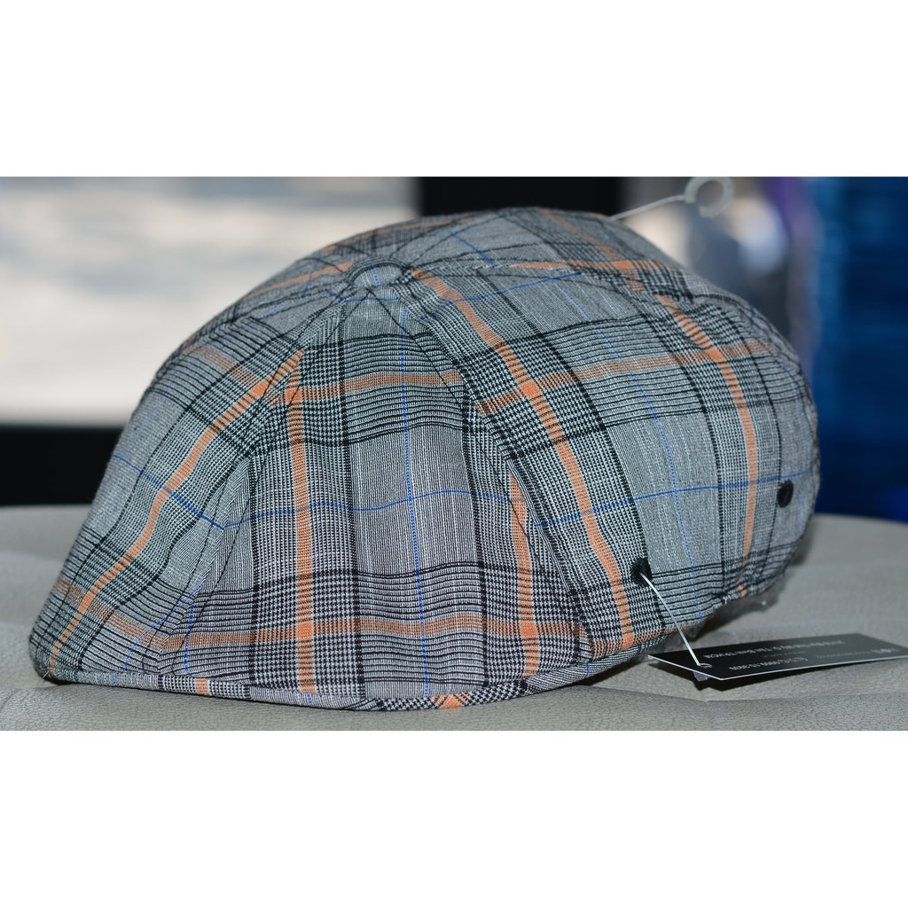 Mũ bê rê chính hãng Kangol Plaid Flexfit 504 Cap,nón bánh tiêu nón xếp nón lính,nón thời trang Pub Cap (Hình thật)