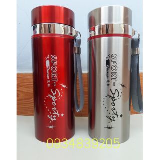 BÌNH GIỮ NHIỆT CAO CẤP MÀU ĐỎ +XÁM  1000ML