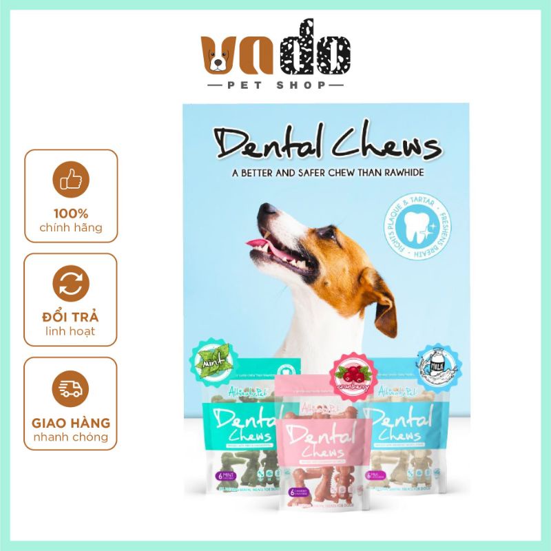 Dental Chew snack gặm sạch răng cho chó - snack cho chó - Made in Singapore