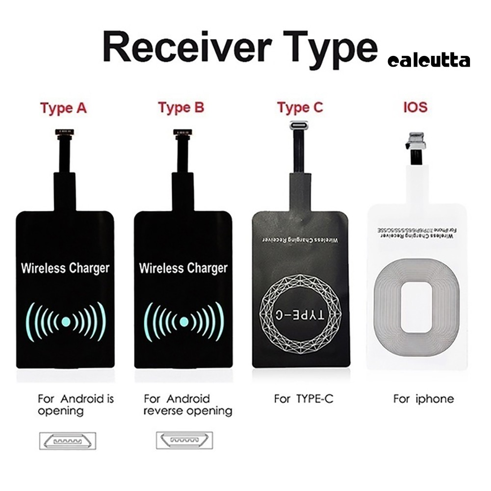 Bộ Sạc Không Dây Chuẩn Type A / B / C Cho Điện Thoại Android Iphone