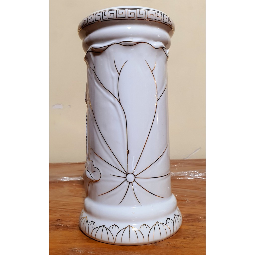 Ống nhang bạch ngọc cao 20cm