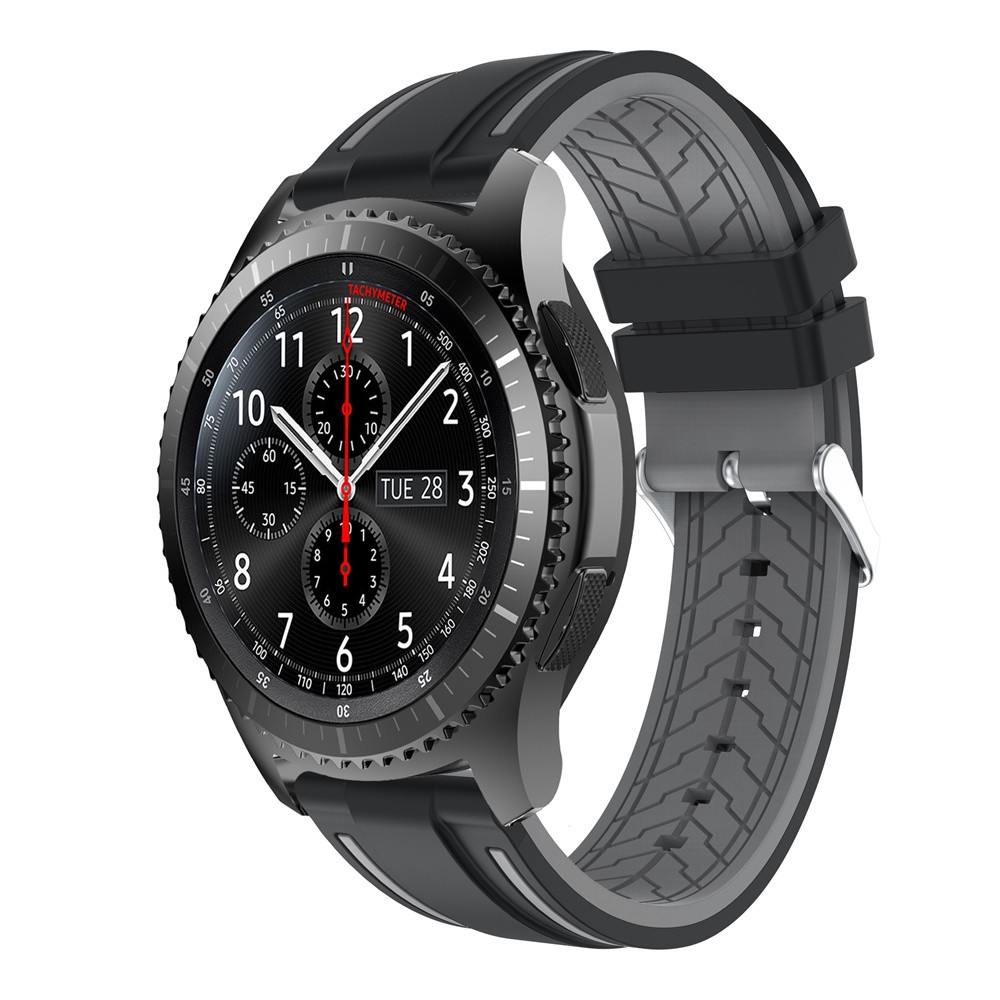 Dây Đeo 22mm Thoáng Khí Bằng Silicone Cho Đồng Hồ Thông Minh Samsung Gear S3 Classic / Frontier Galaxy Watch 46mm