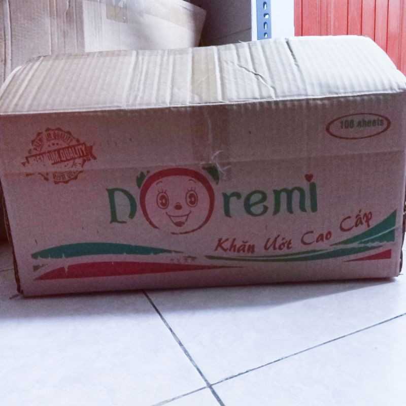 Khăn ướt Doremi cao cấp 100 tờ không mùi