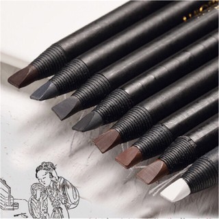 Chì xé kẻ mày cao cấp Haozhuang Make Up Milano Eyebrow Pencil siêu mịn bền màu chống thấm