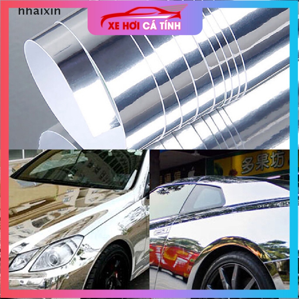 [⚡FREE SHIP⚡] Decan mạ chrome bạc dán trang trí xe hơi ô tô xe máy vật dụng khổ lớn hàng loại 1