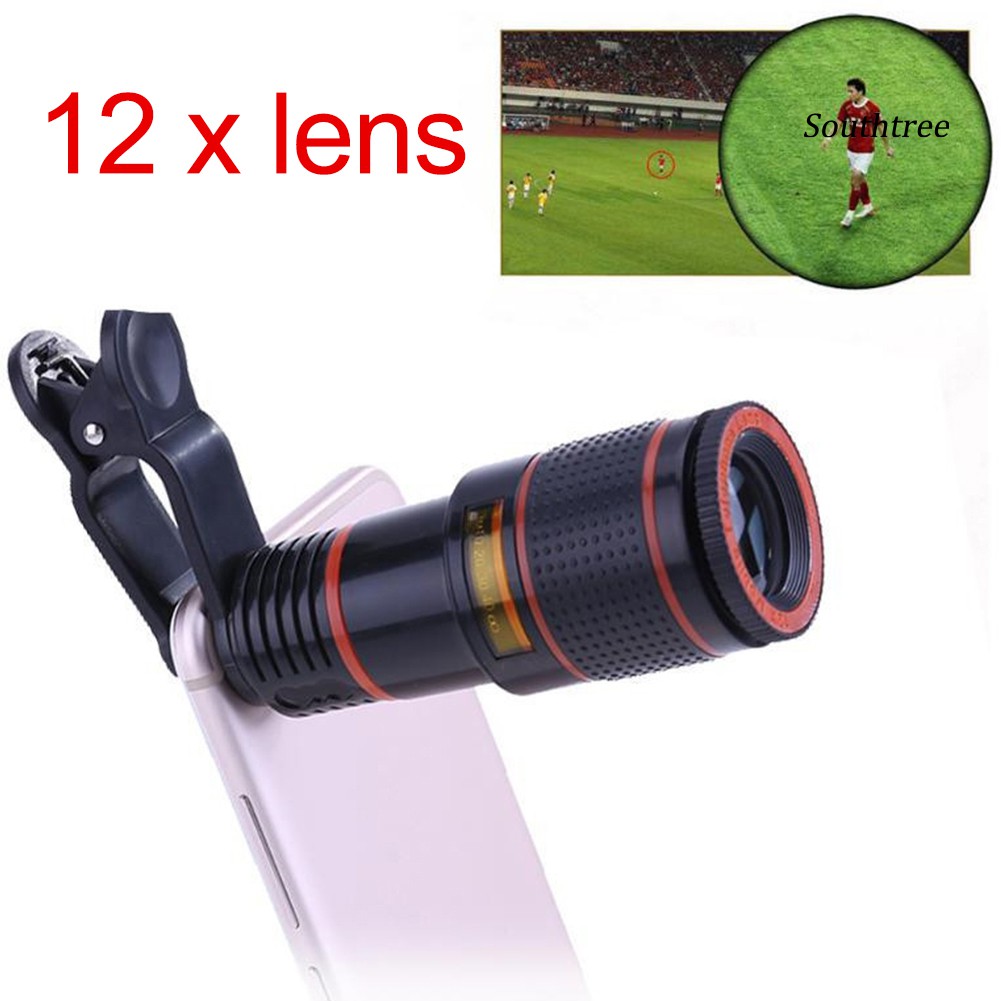 Ống Kính Gắn Camera Điện Thoại 8x 12x