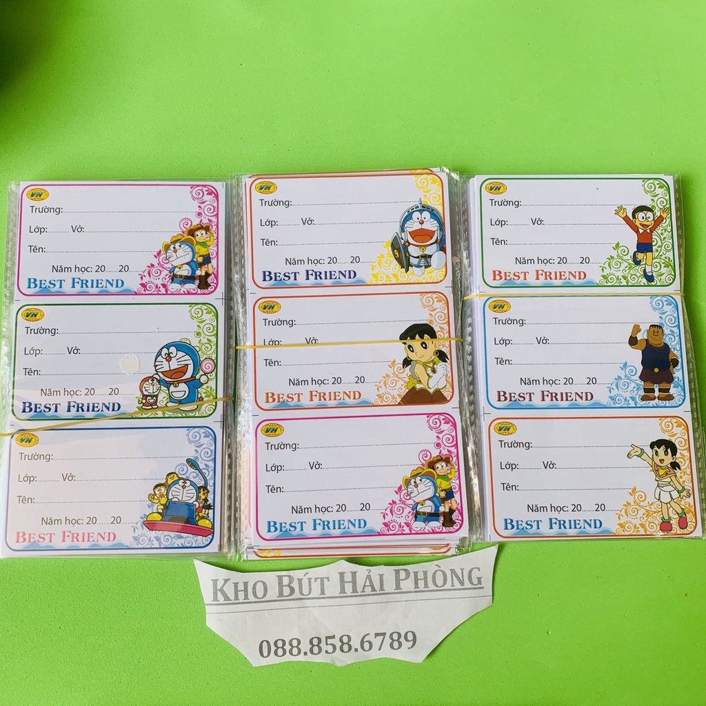 Nhãn vở có keo dán sẵn 120 cái