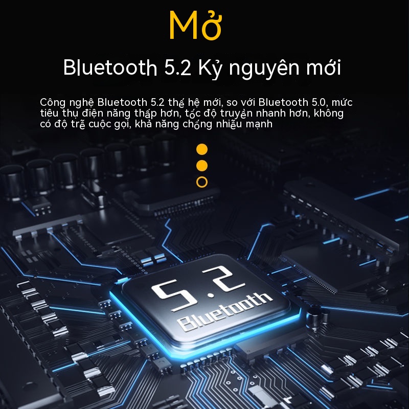 Tai nghe thể thao chơi game không dây màu trắng đen siêu bền