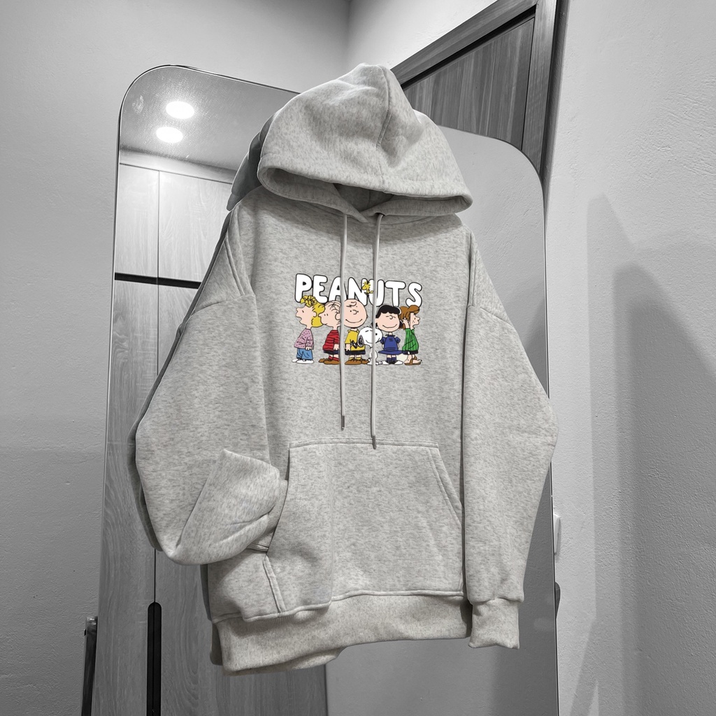 Áo Hoodie nam nữ MEANSTORE nỉ có mũ basic unisex form rộng rãi mềm mại dày dặn Ulzzang - Đen, Kem, Xanh lá