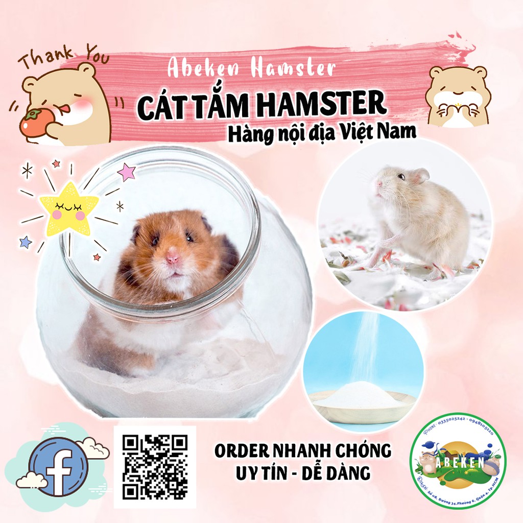 Cát tắm thơm dành cho hamster 1kg