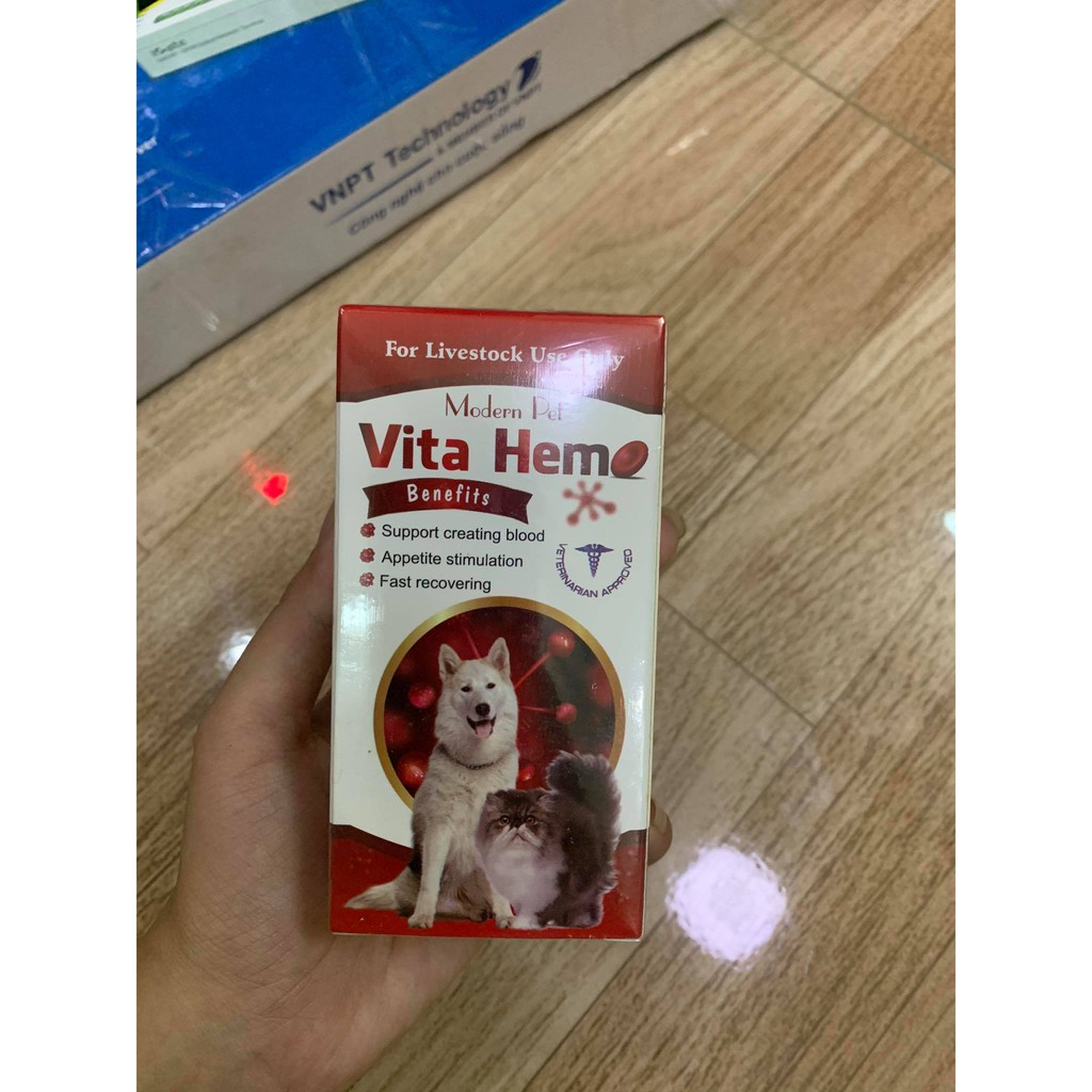 Thuốc bổ máu Vita Hemo - kích thích ăn uống cho chó mèo