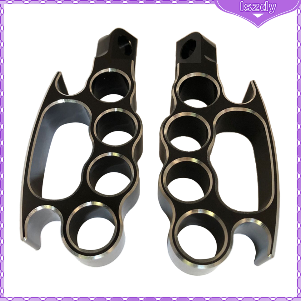 2x Flying Knuckle Foot Pegs Footpegs for Harley Sportster XL V Rod FXDF X48