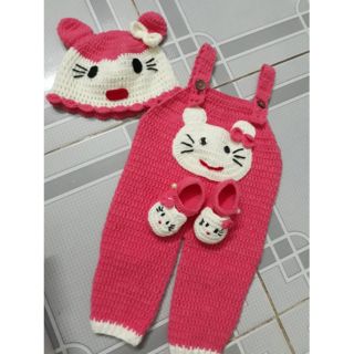 Set yếm len cho bé gái