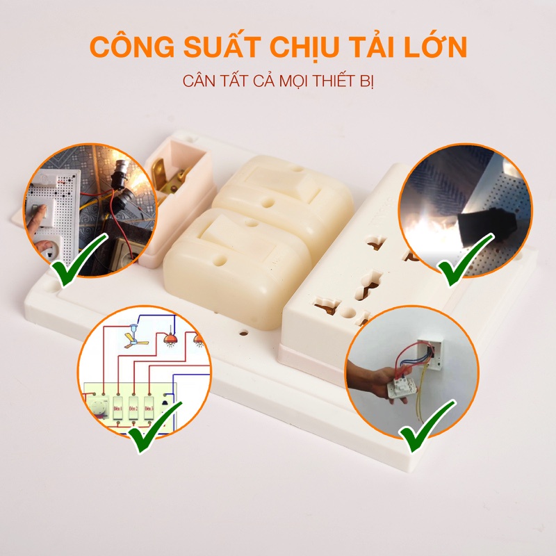 Bảng điện nổi VINAKA taplo đấu sẵn cao cấp B27