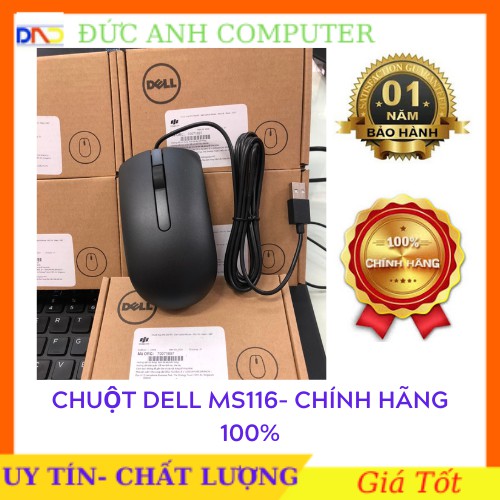 Chuột máy tính có dây Dell Kit MS116 FPT phân phối- Bảo Hành 12 Tháng