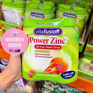Kẹo dẻo bổ sung vitamin Vitafusion Power Zinc Adult Gummies của Mỹ