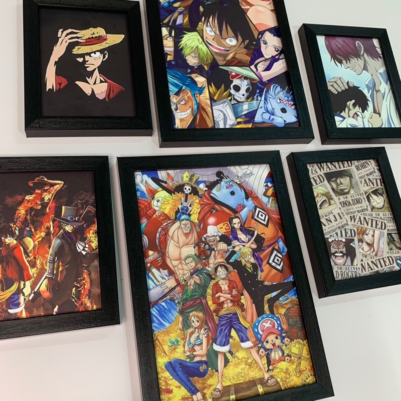 Bộ khung tranh treo tường One Piece Đảo hải tặc