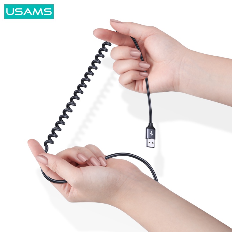 USAMS SJ503 Bộ Thu Âm Thanh Kết Nối Bluetooth 5.0 Thiết Bị Thu Phát Tín Hiệu FM Không Dây Có Màn Hình Hiển Car Receiver