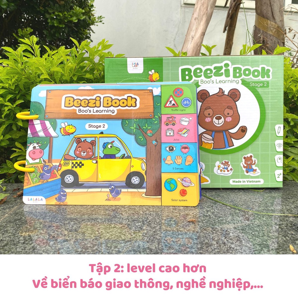 Học liệu bóc dán busy book cho bé Lalala baby nhiều chủ đề đa dạng, song ngữ Anh Việt