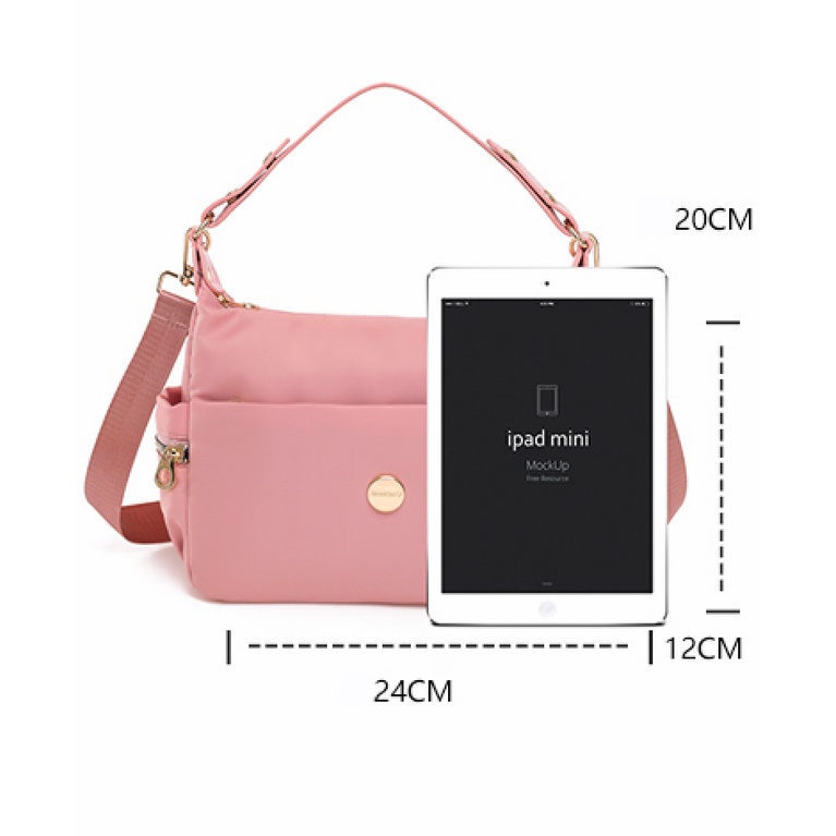 Túi Đeo Vai Đa Năng Bằng Vải Canvas Kích Thước Lớn Phong Cách Mới Dành Cho Nữ